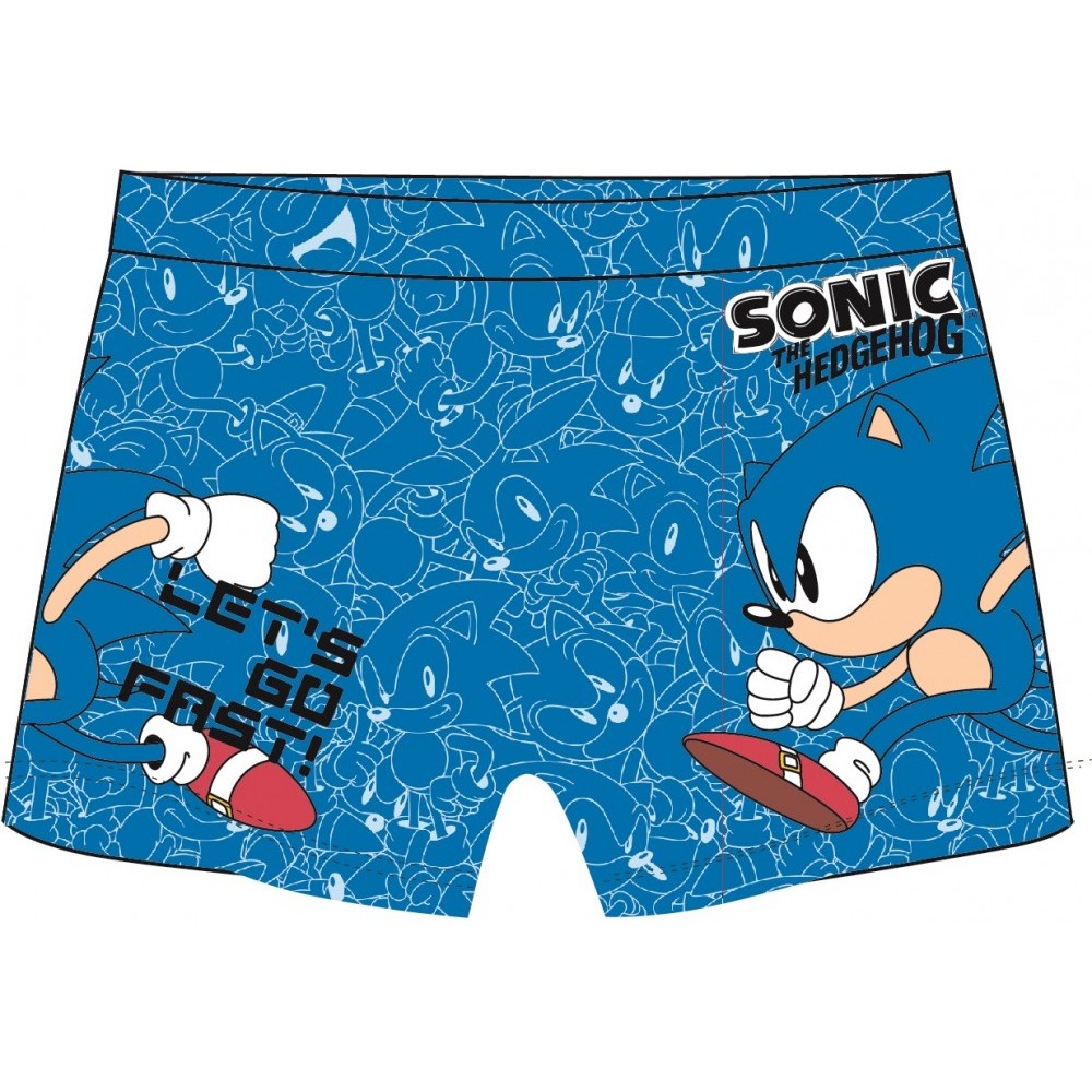 Sonic the Hedgehog children's swim shorts, sizes 92-128 cm