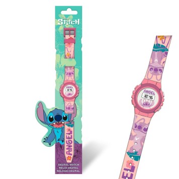 Disney Lilo and Stitch Pink Angel digital watch