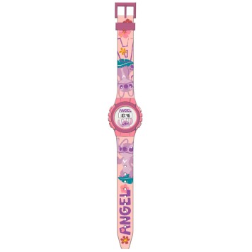 Disney Lilo and Stitch Pink Angel digital watch