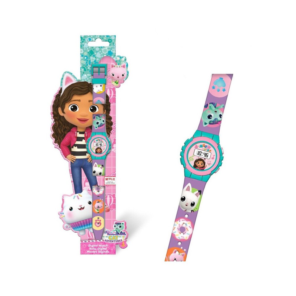 Gabby's Dollhouse Smoothie Land digital watch