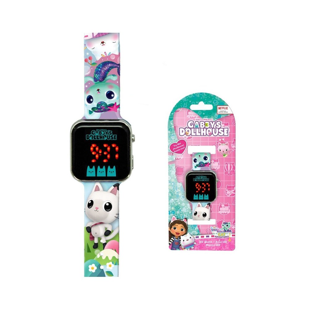 Gabby's Dollhouse digital LED watch
