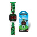 Minecraft Green digital LED watch