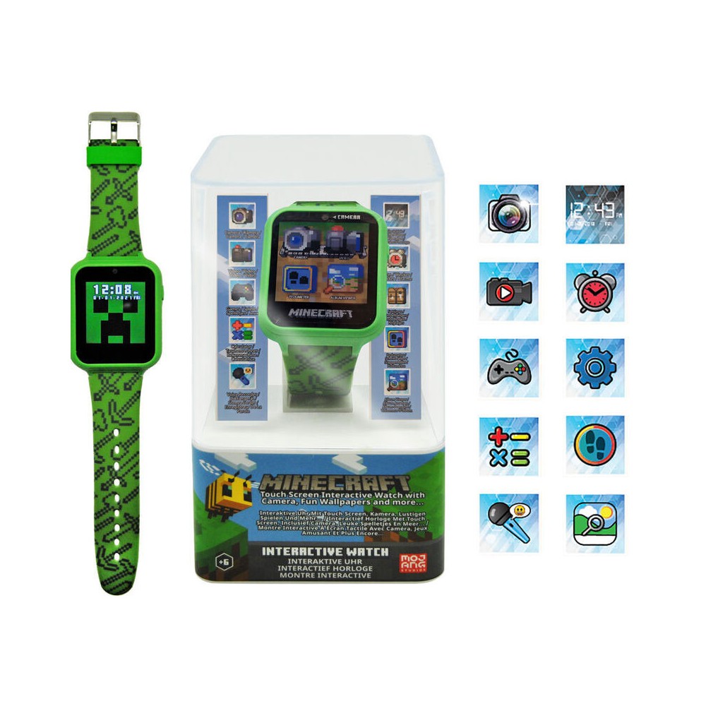 Minecraft Green interactive watch