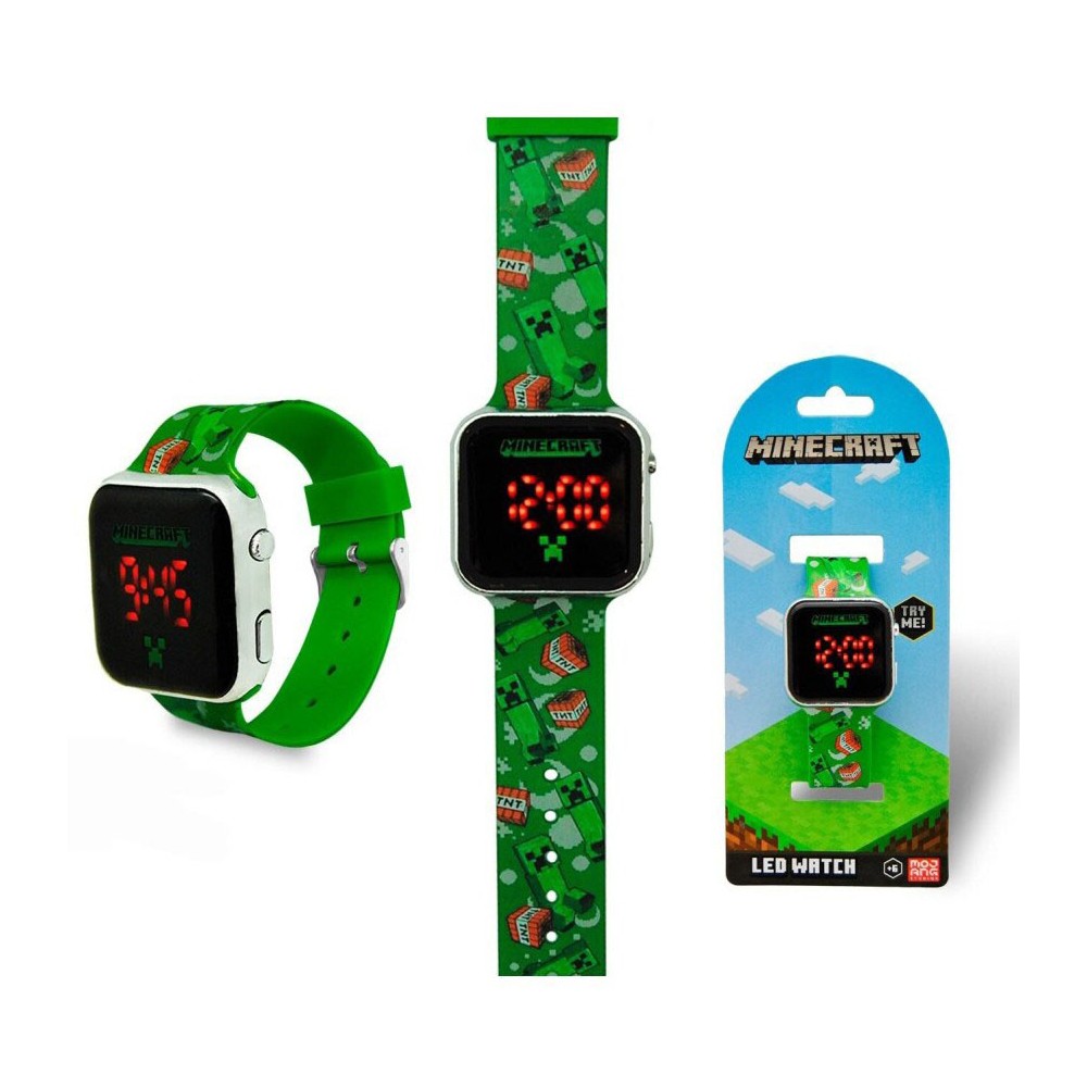 Minecraft TNT digital LED watch