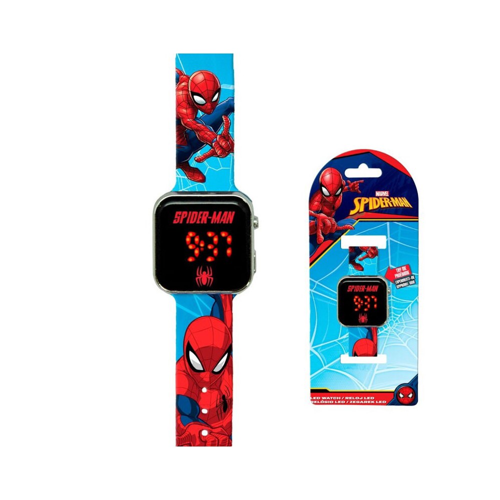 Spiderman Blue digital LED watch