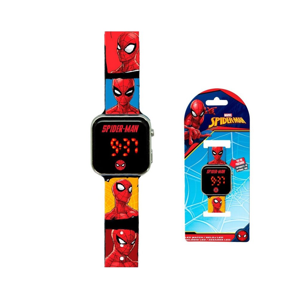 Spiderman Faces digital LED watch