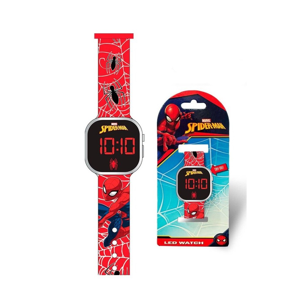 Spiderman Web digital LED watch