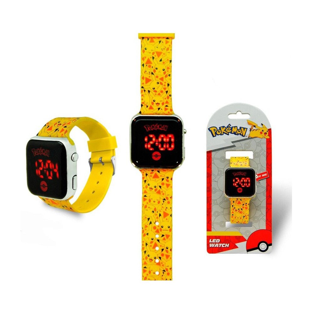 Pokémon Pikachu Yellow digital LED watch