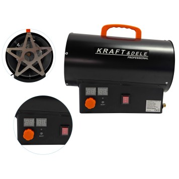 Nagrzewnica gazowa 25kW + Termostat + Reduktor KD11700