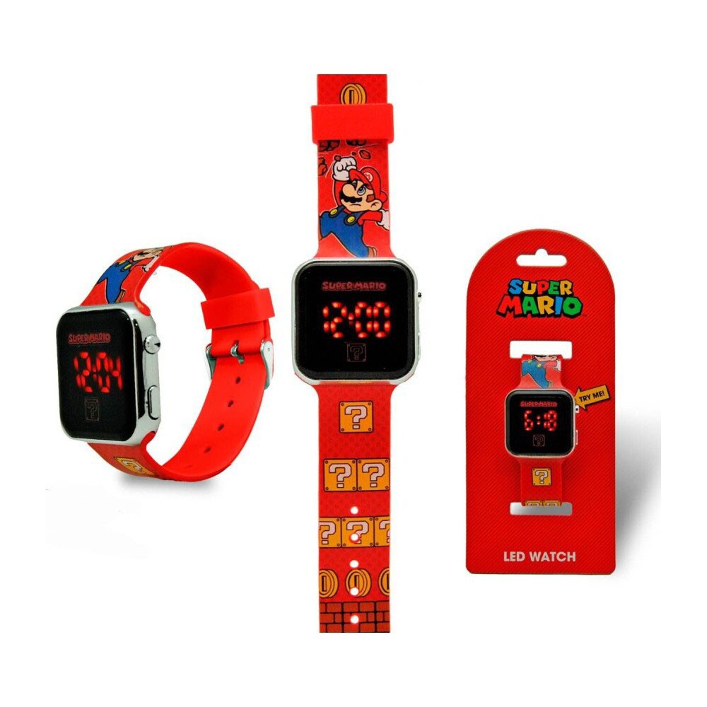 Super Mario Victory Red digital LED watch