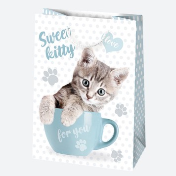 Animals Cute paper gift bag 23x32x11 cm