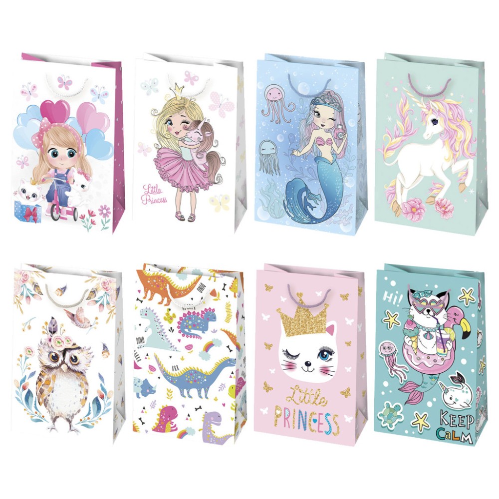 Animals Cutie girlish paper gift bag 16x24x7 cm