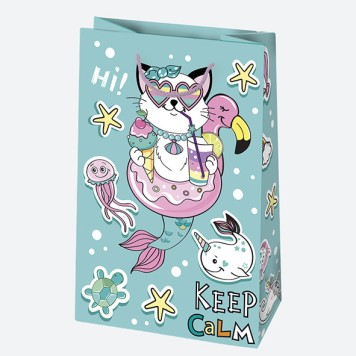 Animals Cutie girlish paper gift bag 16x24x7 cm