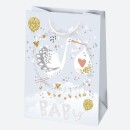 Baby Welcome Baby Shower Paper Gift Bag, 23x32x11 cm