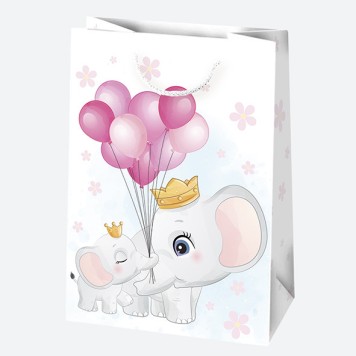Baby Welcome Baby Shower Paper Gift Bag, 23x32x11 cm