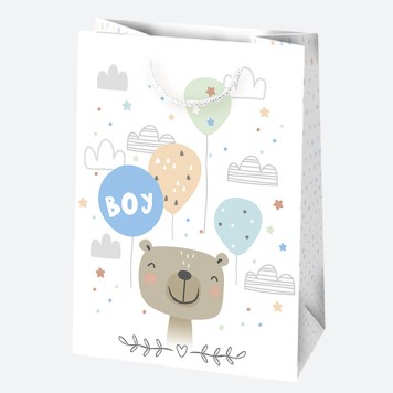 Baby Welcome Baby Shower Paper Gift Bag, 23x32x11 cm