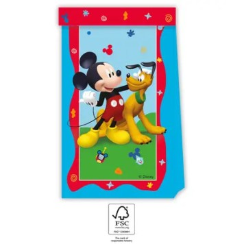 Disney Mickey  Rock the House paper bag 4 pcs FSC