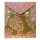 Colour Iridescent Leaf Pattern Gift Box Set of 2
