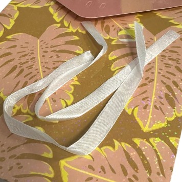 Colour Iridescent Leaf Pattern Gift Box Set of 2