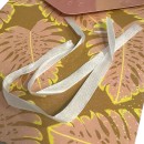 Colour Iridescent Leaf Pattern Gift Box Set of 2