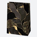 Colour For You Black Gold patterned paper gift bag 23x32x11 cm
