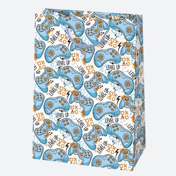 Colour Party Boys' paper gift bag, 23x32x11 cm