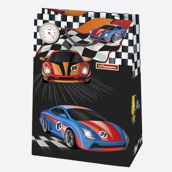 Colour Party Boys' paper gift bag, 23x32x11 cm