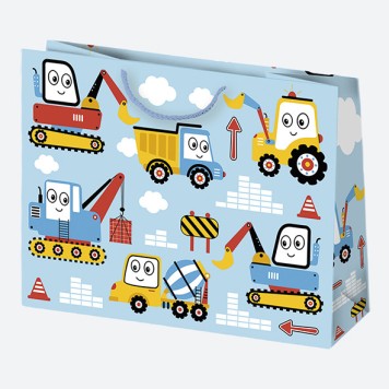 Colour Blossom Boys' Party paper gift bag, gift bag 30x23x10 cm