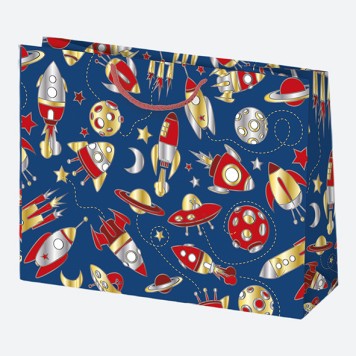 Colour Blossom Boys' Party paper gift bag, gift bag 30x23x10 cm