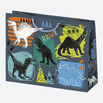 Colour Blossom Boys' Party paper gift bag, gift bag 30x23x10 cm