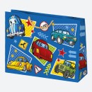 Colour Blossom Boys' Party paper gift bag, gift bag 30x23x10 cm