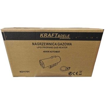 Nagrzewnica gazowa 40kW Termostat / Reduktor KD11701