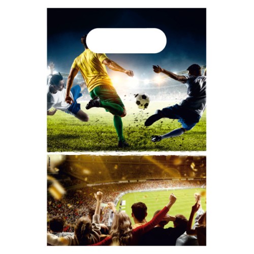 Football Kick It paper gift bag, pack of 8