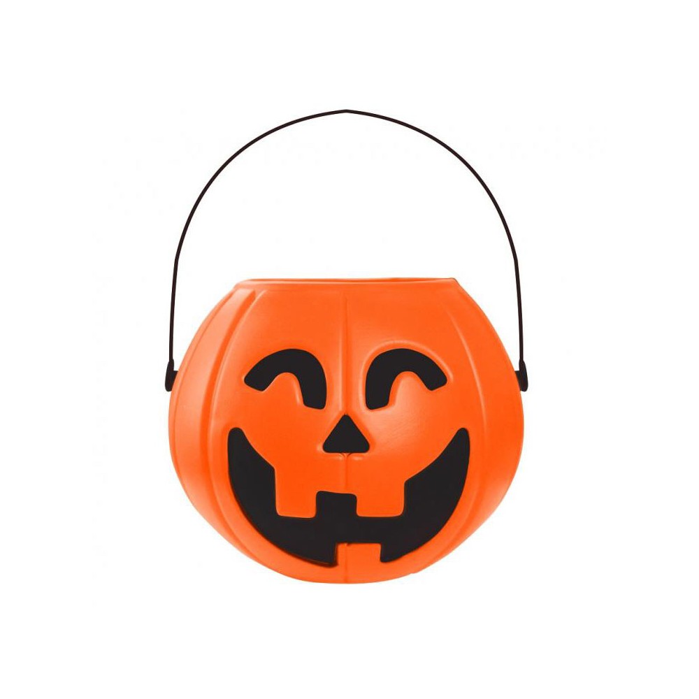 Halloween Smile Pumpkin candy collection bucket 16x14 cm