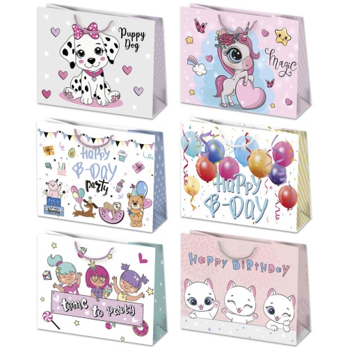 Happy Birthday Sissy Happy Birthday paper gift bag, gift bag 30x23x10 cm