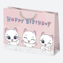 Happy Birthday Sissy Happy Birthday paper gift bag, gift bag 30x23x10 cm