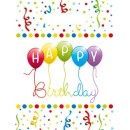 Happy Birthday Streamers Happy Birthday gift bag, pack of 6