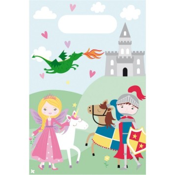 Princess Middle Ages Princess and Knight Gift Bag set of 8