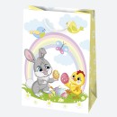 Easter Bunnies paper gift bag 23x32x11 cm