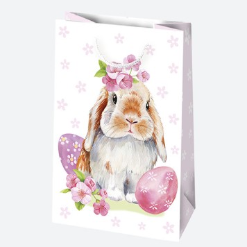 Easter Bunny paper gift bag 16x24x7 cm