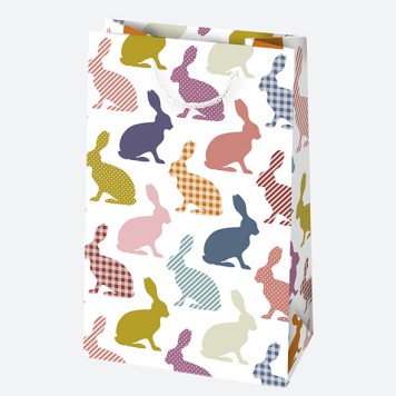 Easter Bunny paper gift bag 16x24x7 cm