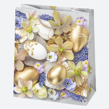 Easter Colorful paper gift bag 19x23x10.5 cm