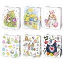 Easter Flowers paper gift bag 19x23x10.5 cm