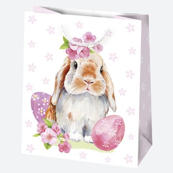 Easter Flowers paper gift bag 19x23x10.5 cm