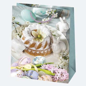 Easter Vase paper gift bag, gift pouch 19x23x10.5 cm