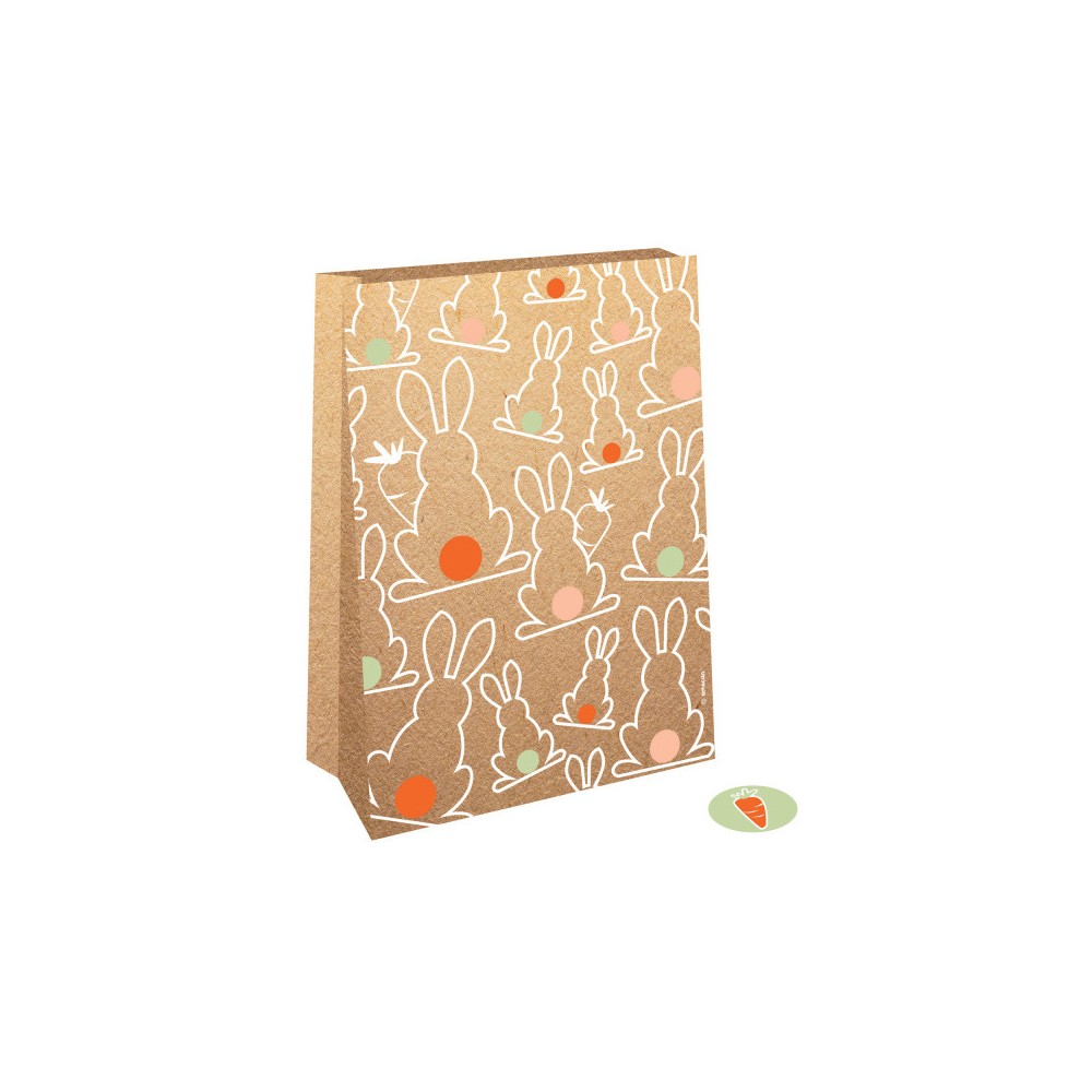 Easter Bunny i paper bag set of 4