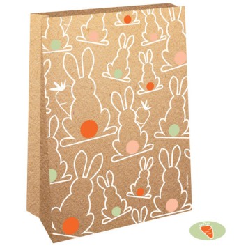 Easter Bunny i paper bag set of 4