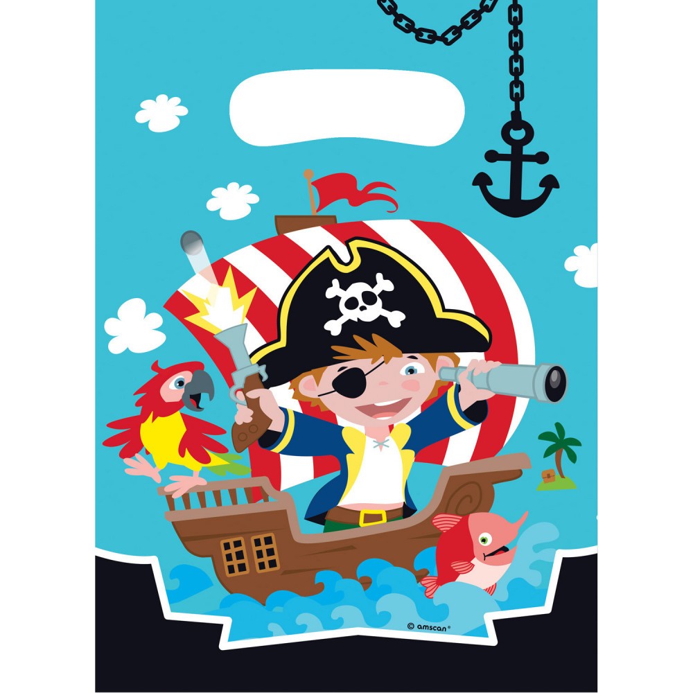 Pirate Privateer gift bag set of 8