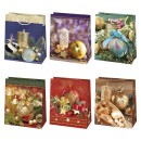 Christmas Candle paper gift bag 19x23x10.5 cm