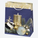 Christmas Candle paper gift bag 19x23x10.5 cm